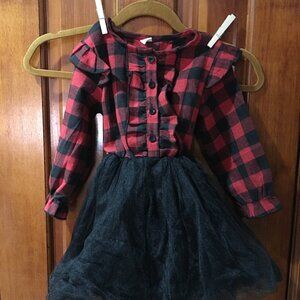 Girls long sleeve tulle dress